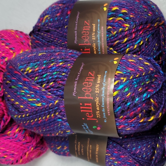 Plymouth yarn company Jelli Beens 2954 kids poncho NIB - Picture 5 of 7